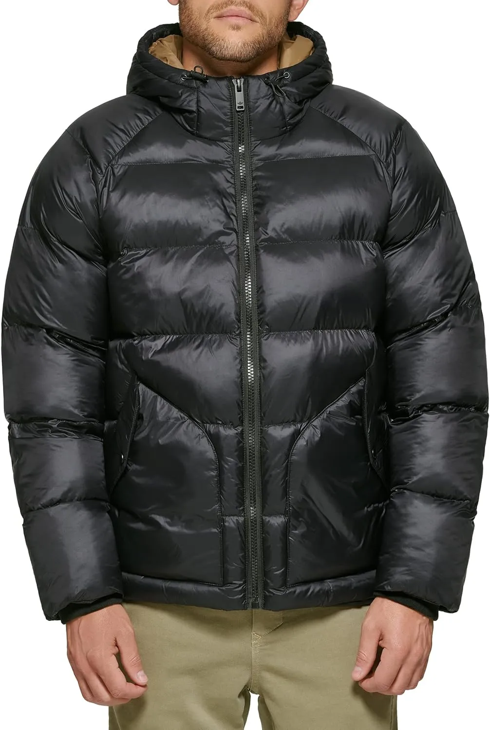 Dockers Men's Dockers Men's Recycled Quilted Hooded Puffer Jacket