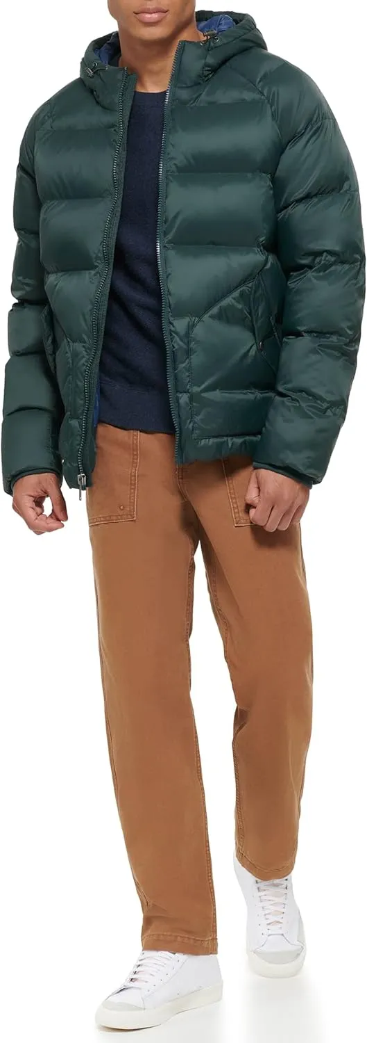 Dockers Men's Dockers Men's Recycled Quilted Hooded Puffer Jacket