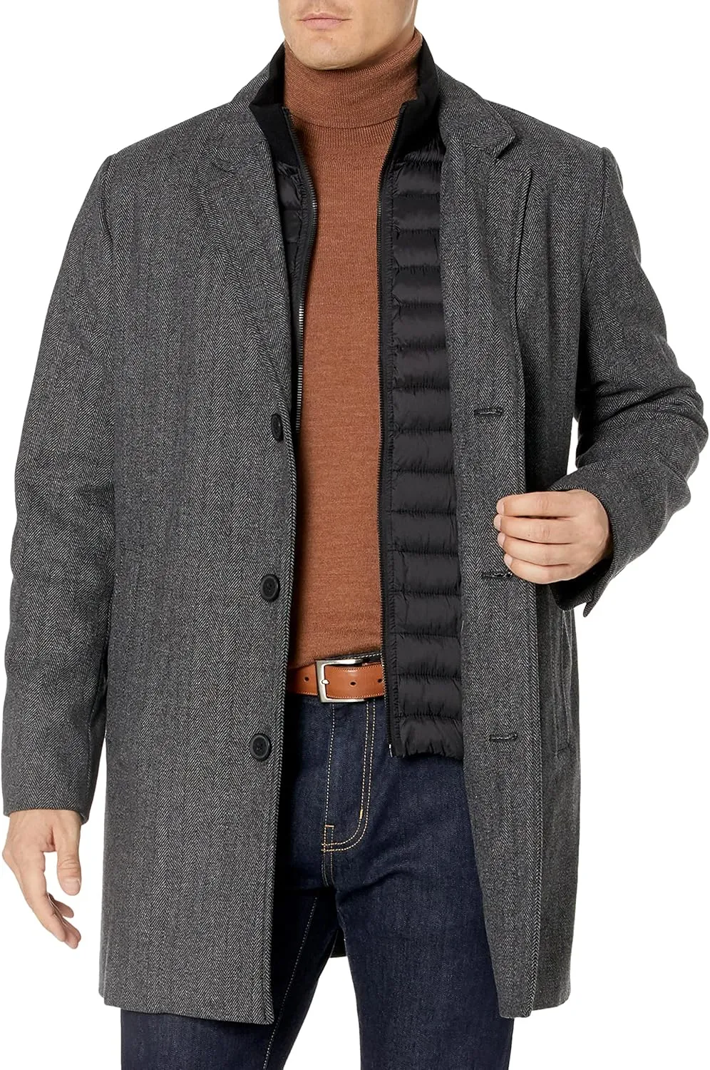 Dockers Men's Henry Wool Blend Top Coat (Regular and Big & Tall Sizes)