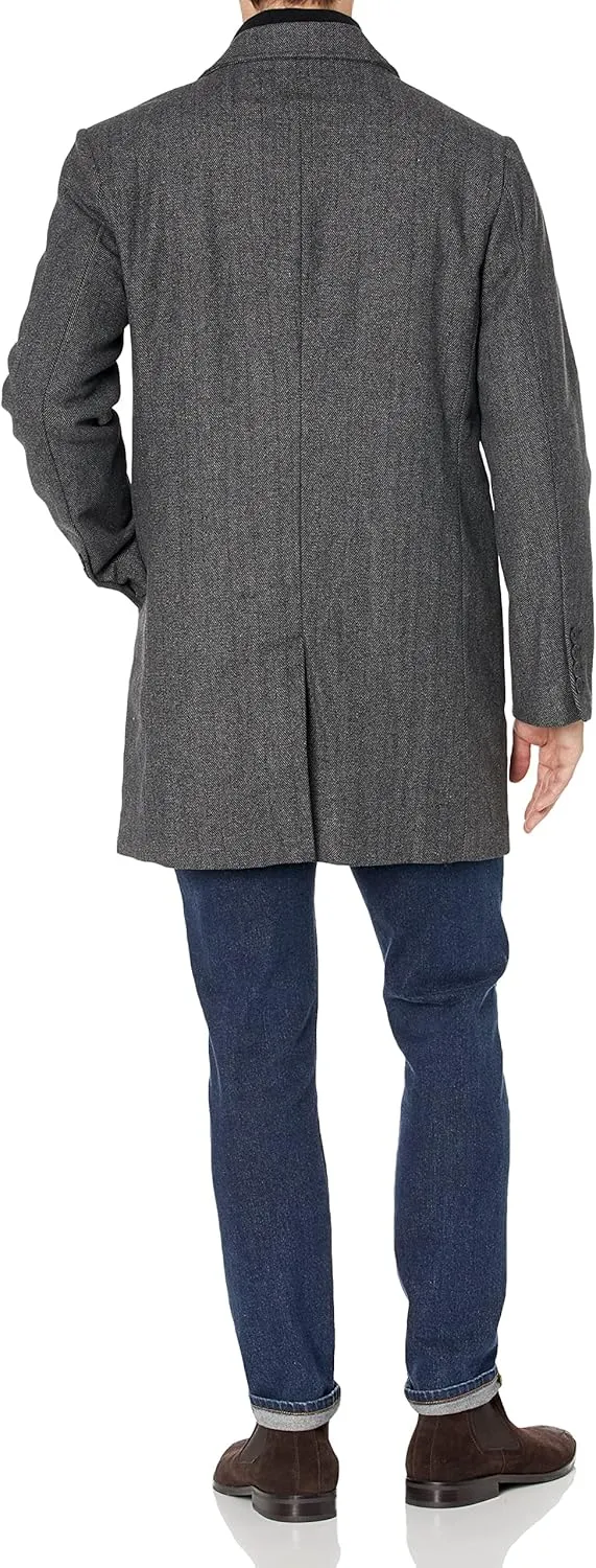 Dockers Men's Henry Wool Blend Top Coat (Regular and Big & Tall Sizes)
