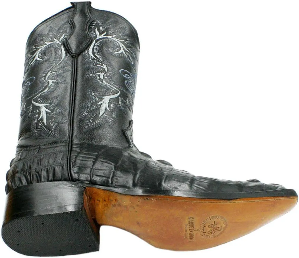 Dona Michi Cowboy Boot's Leather Crocodile Back Cut 2X Toe Cowboy Handmade Luxury Boots