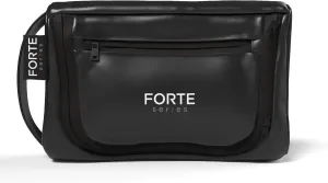 Dopp Kit for Men by Forte Series | Vegan Leather Multi-Pocket Mens Toiletry Bag | Water Resistant Mens Toiletry Bags for Traveling | Sleek Black Toiletry Bag for Men with Easy Carry Handle