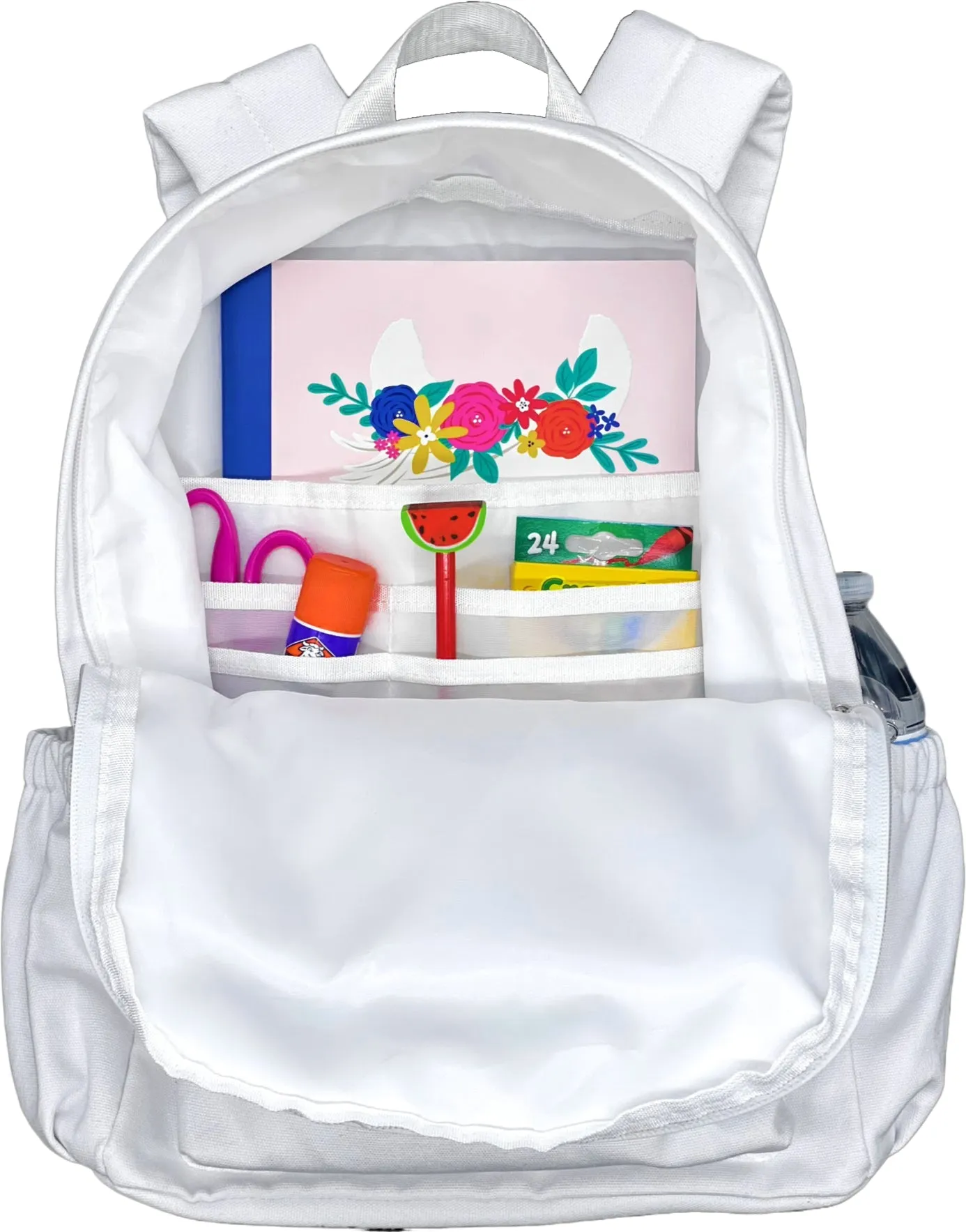 Double Pocket Canvas Backpack