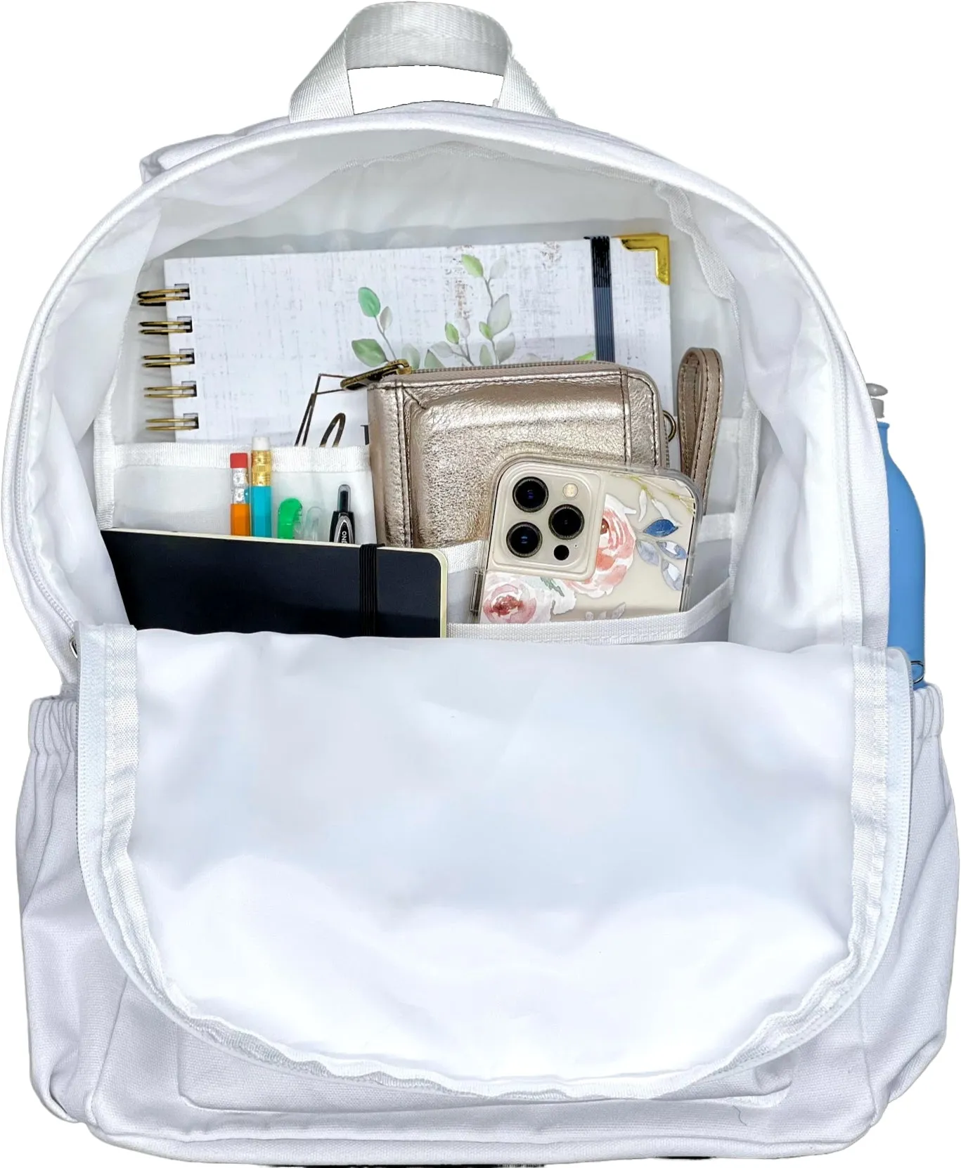 Double Pocket Canvas Backpack