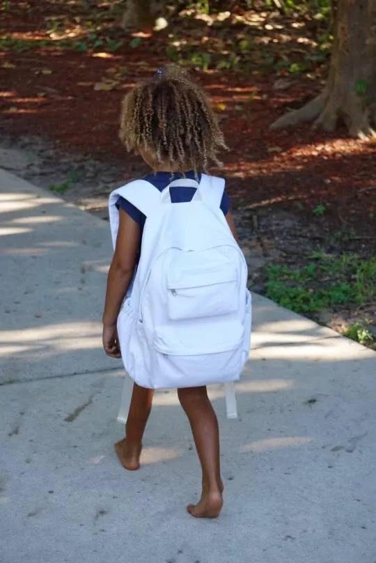Double Pocket Canvas Backpack