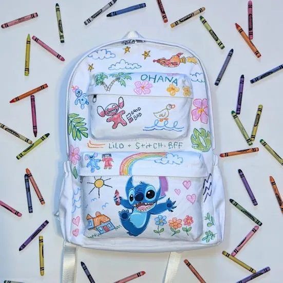 Double Pocket Canvas Backpack