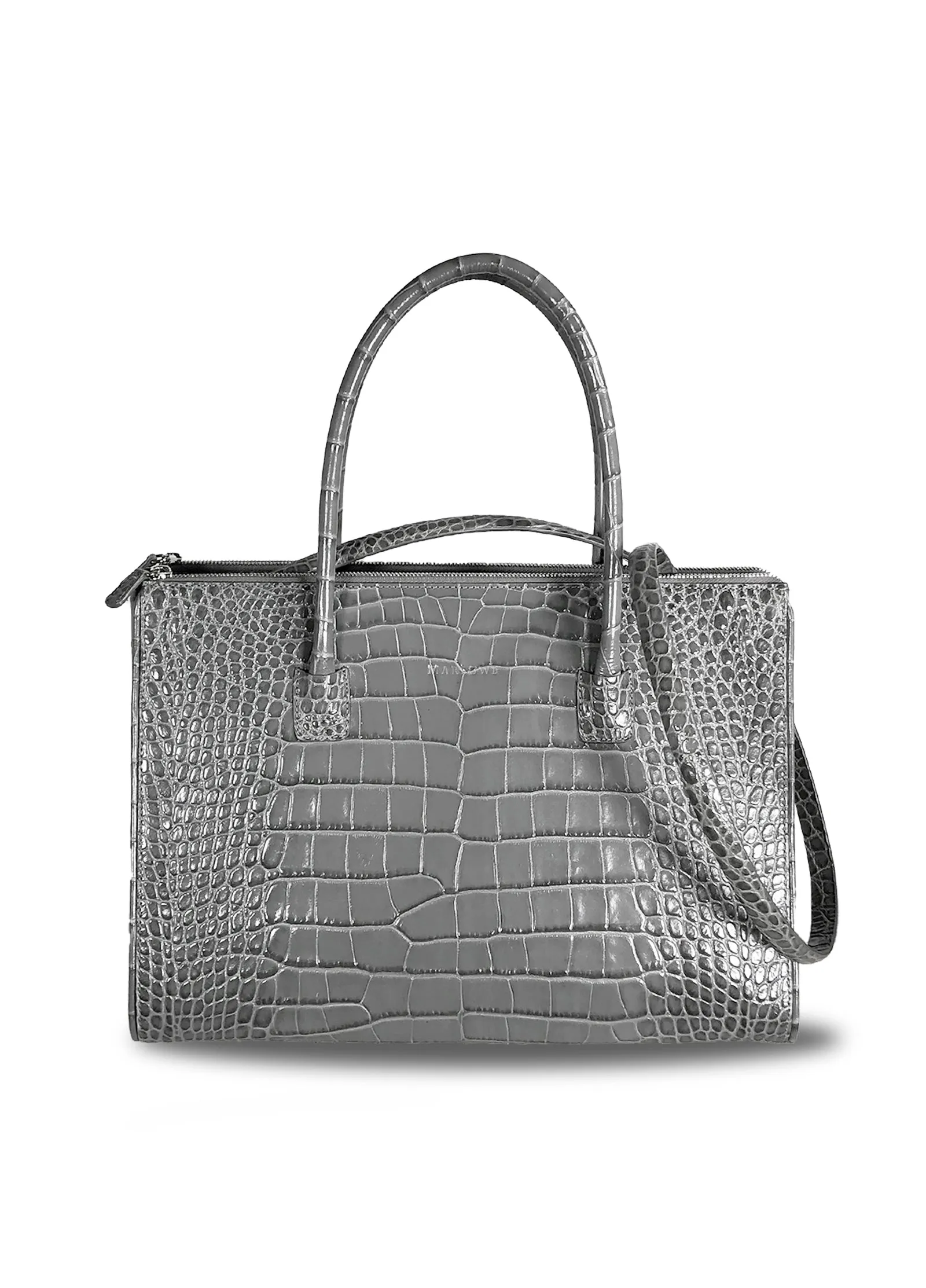 Double Zipper Leather Bag