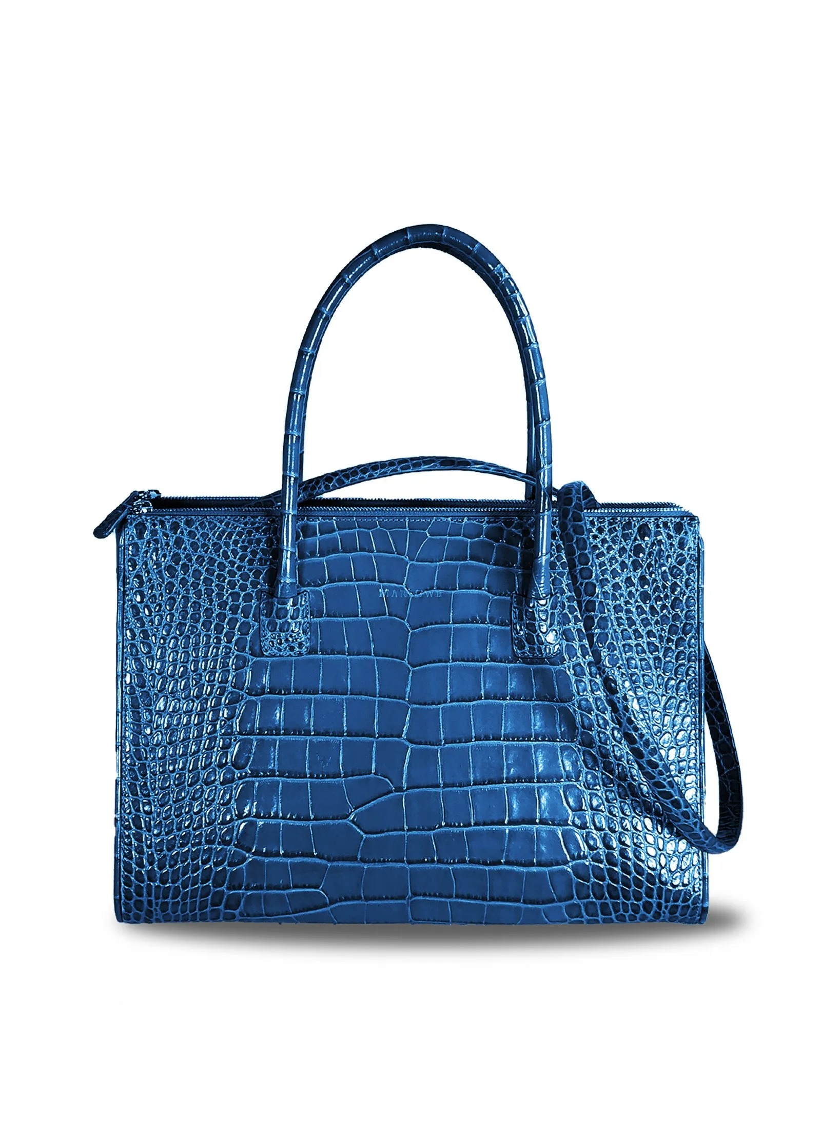 Double Zipper Leather Bag