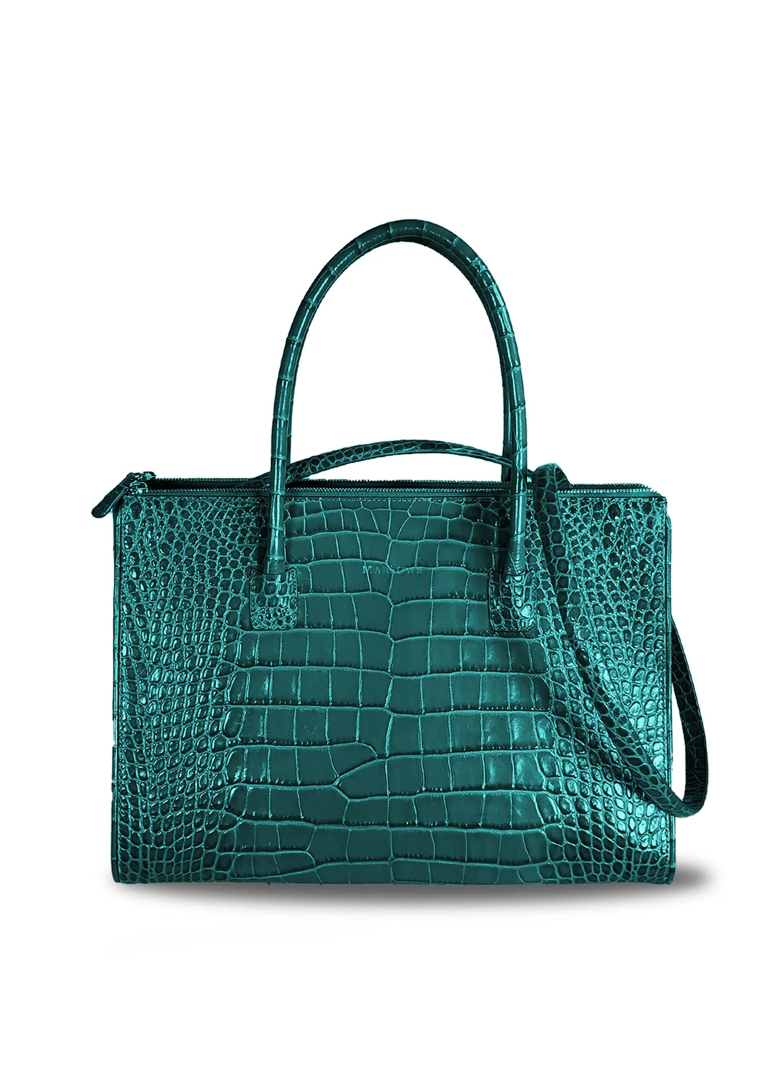Double Zipper Leather Bag