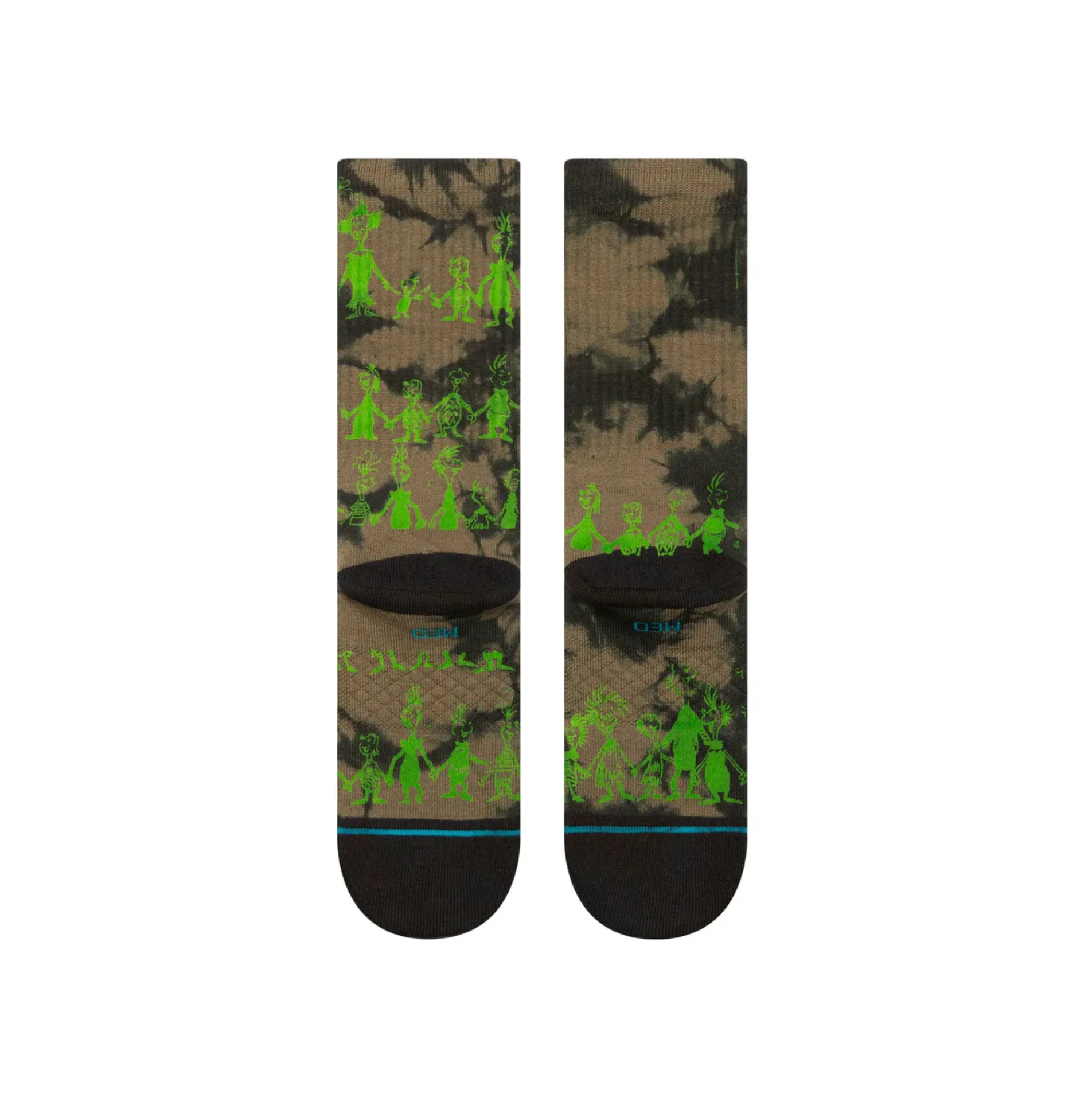 DOWN IN WHOVILE CREW SOCK BLACK