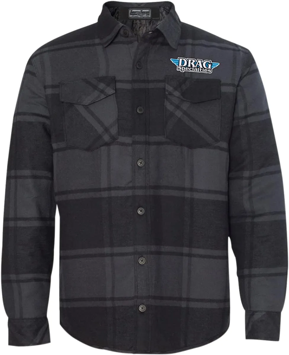 DRG24J86BK2R Drag Specialties Quilted Jacket (Plaid, XX-Large)