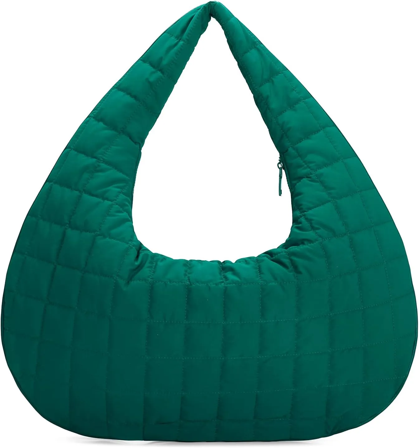 E Quilted Nylon Hobo Bag for Women Large Tote Shoulder Bag Top Handle Handbag