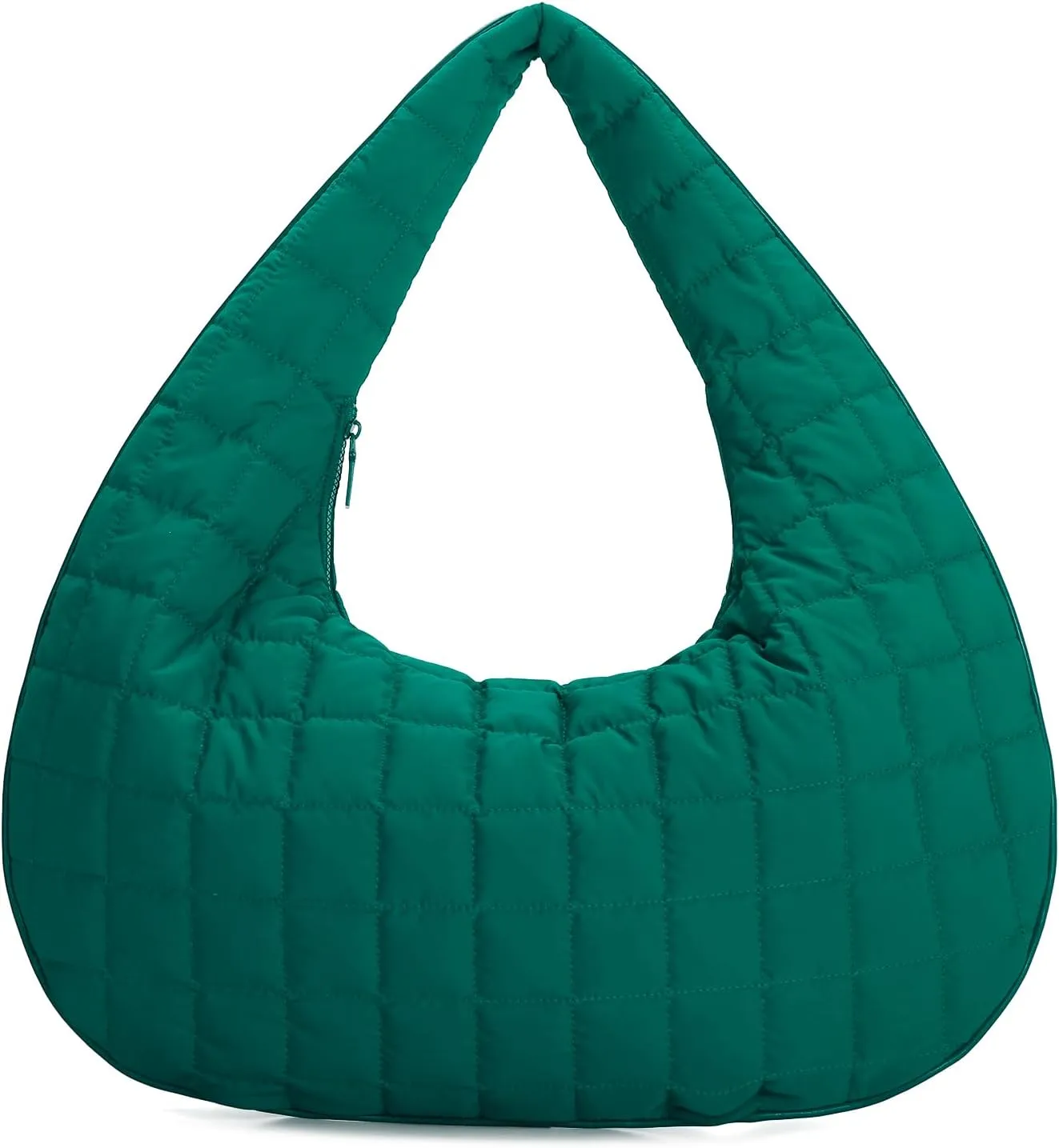 E Quilted Nylon Hobo Bag for Women Large Tote Shoulder Bag Top Handle Handbag
