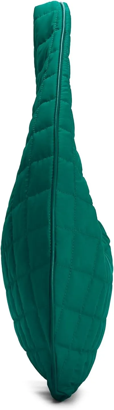 E Quilted Nylon Hobo Bag for Women Large Tote Shoulder Bag Top Handle Handbag