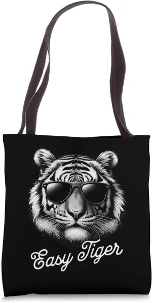 'Easy Tiger' s Cool 50s & 60s Retro s Vintage Vibe Tote Bag