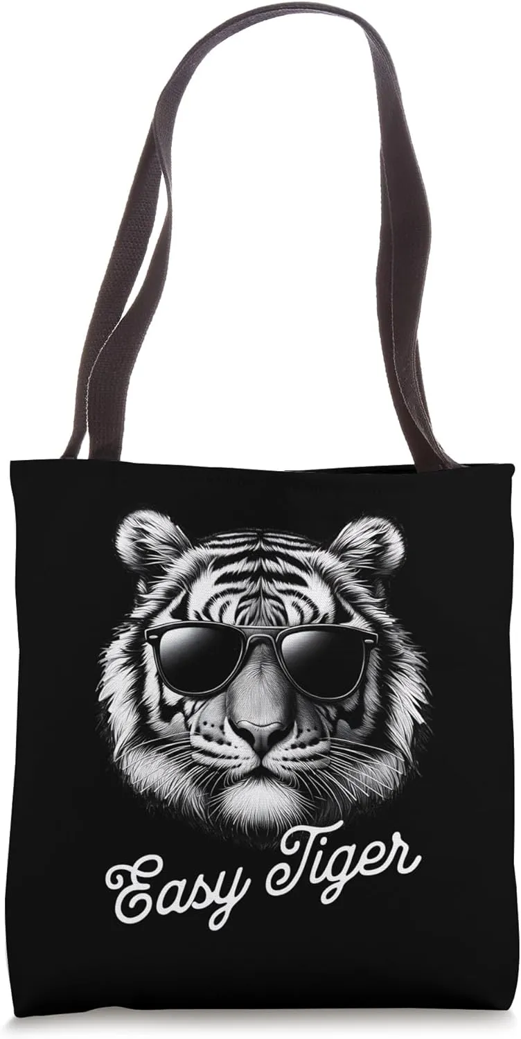 'Easy Tiger' s Cool 50s & 60s Retro s Vintage Vibe Tote Bag