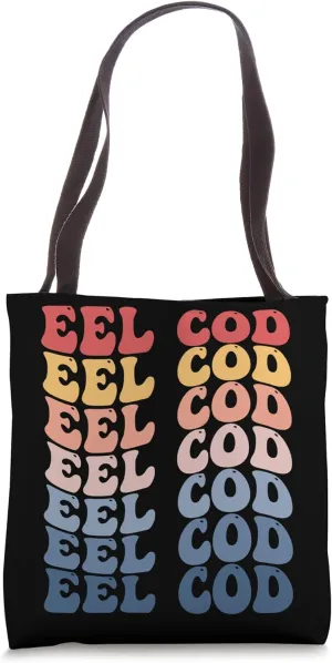 Eel Cod Groovy Retro Fish Tote Bag