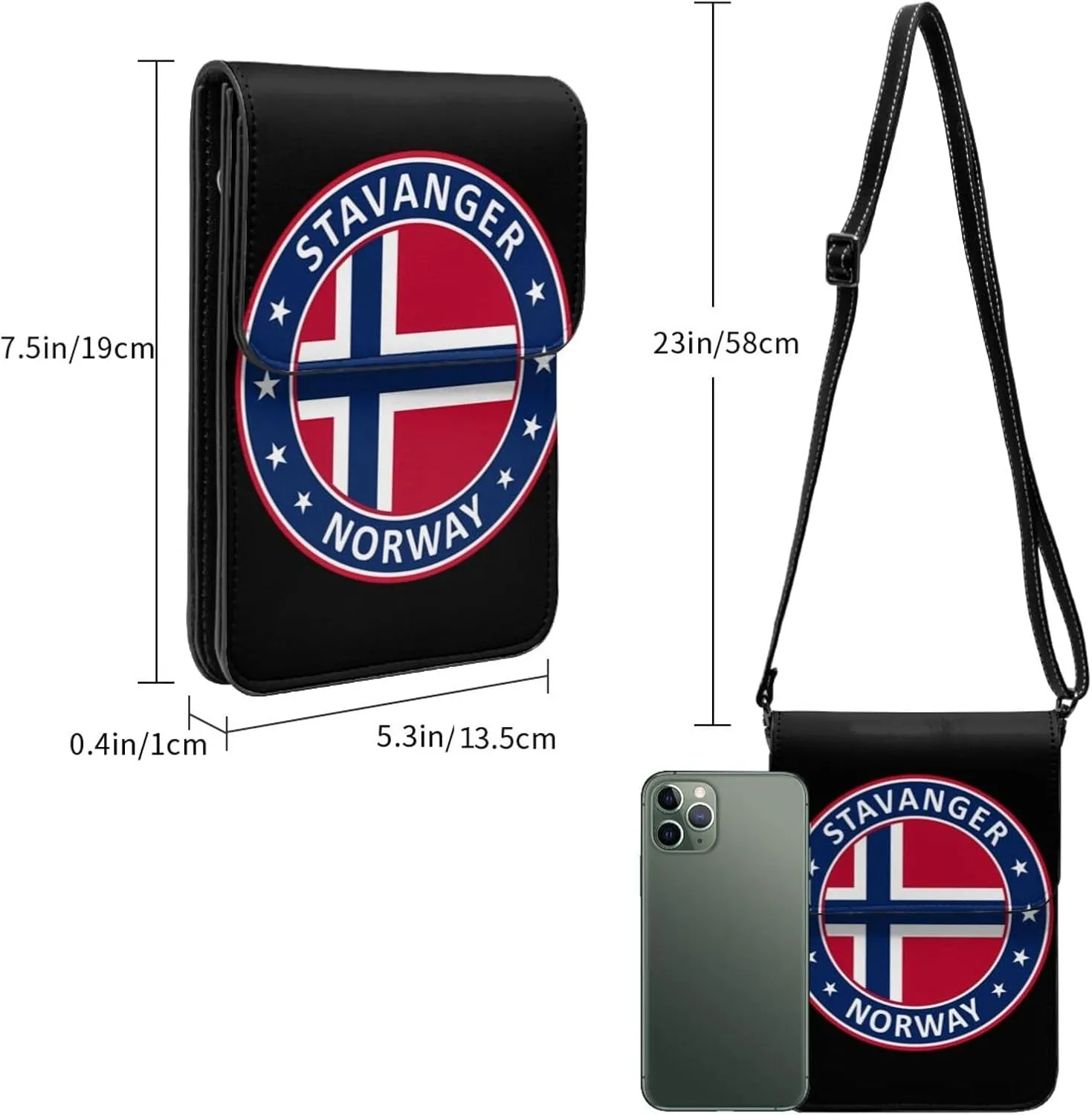 El Salvador Flag Leather Crossbody Phone Purse for Women Cute Wallet Bags Lightweight Mini Sling Bag