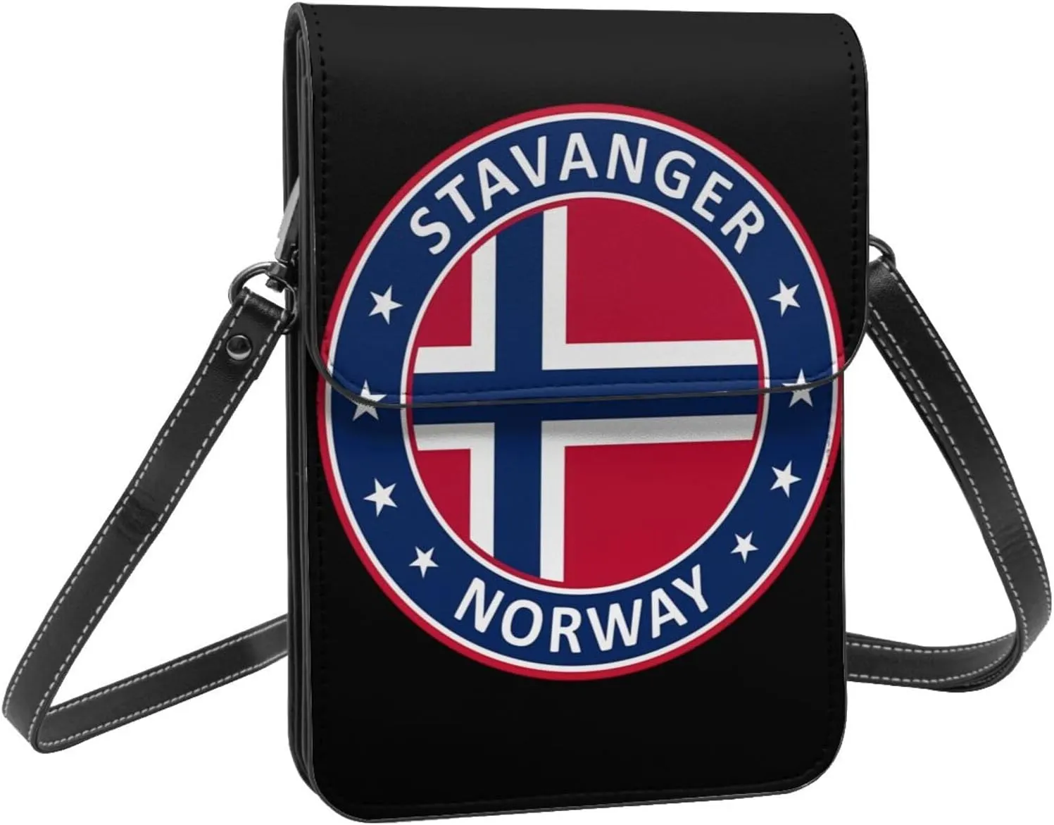 El Salvador Flag Leather Crossbody Phone Purse for Women Cute Wallet Bags Lightweight Mini Sling Bag
