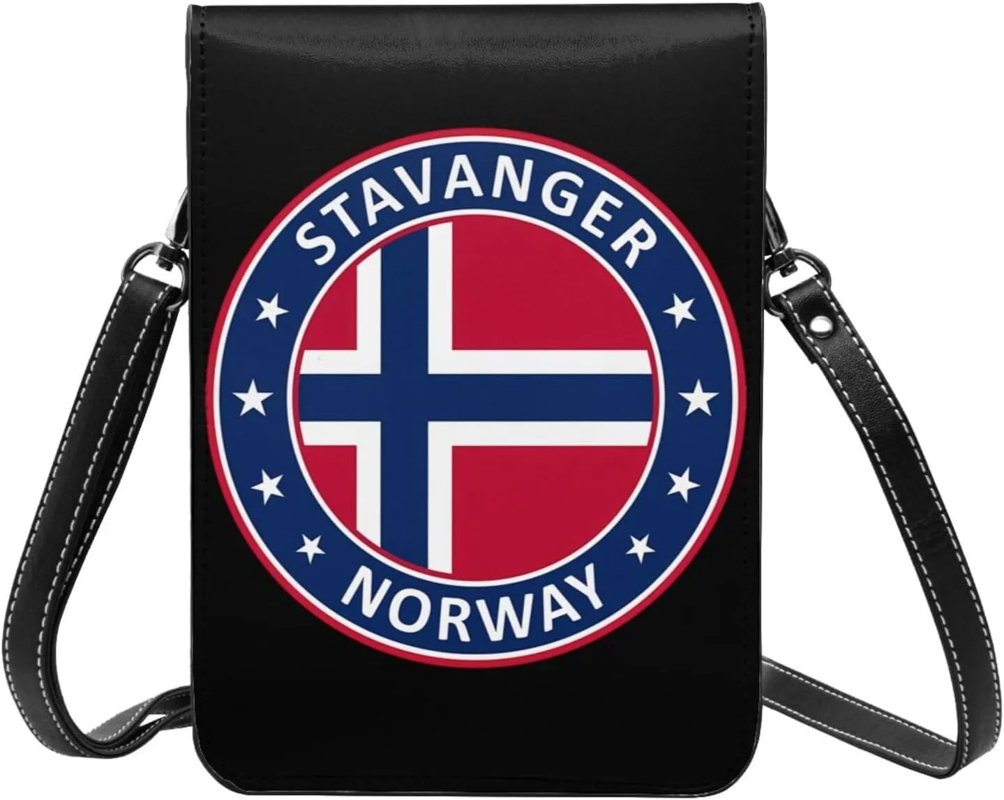 El Salvador Flag Leather Crossbody Phone Purse for Women Cute Wallet Bags Lightweight Mini Sling Bag