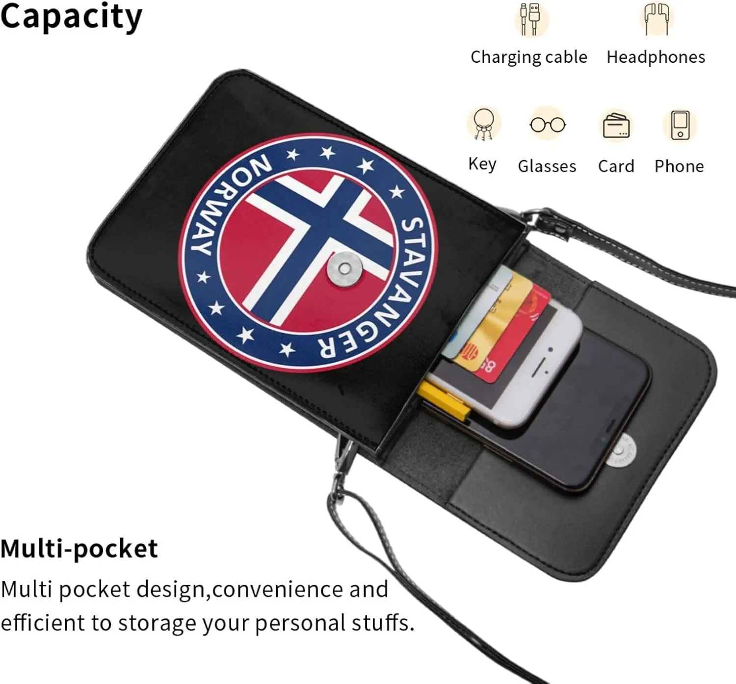 El Salvador Flag Leather Crossbody Phone Purse for Women Cute Wallet Bags Lightweight Mini Sling Bag