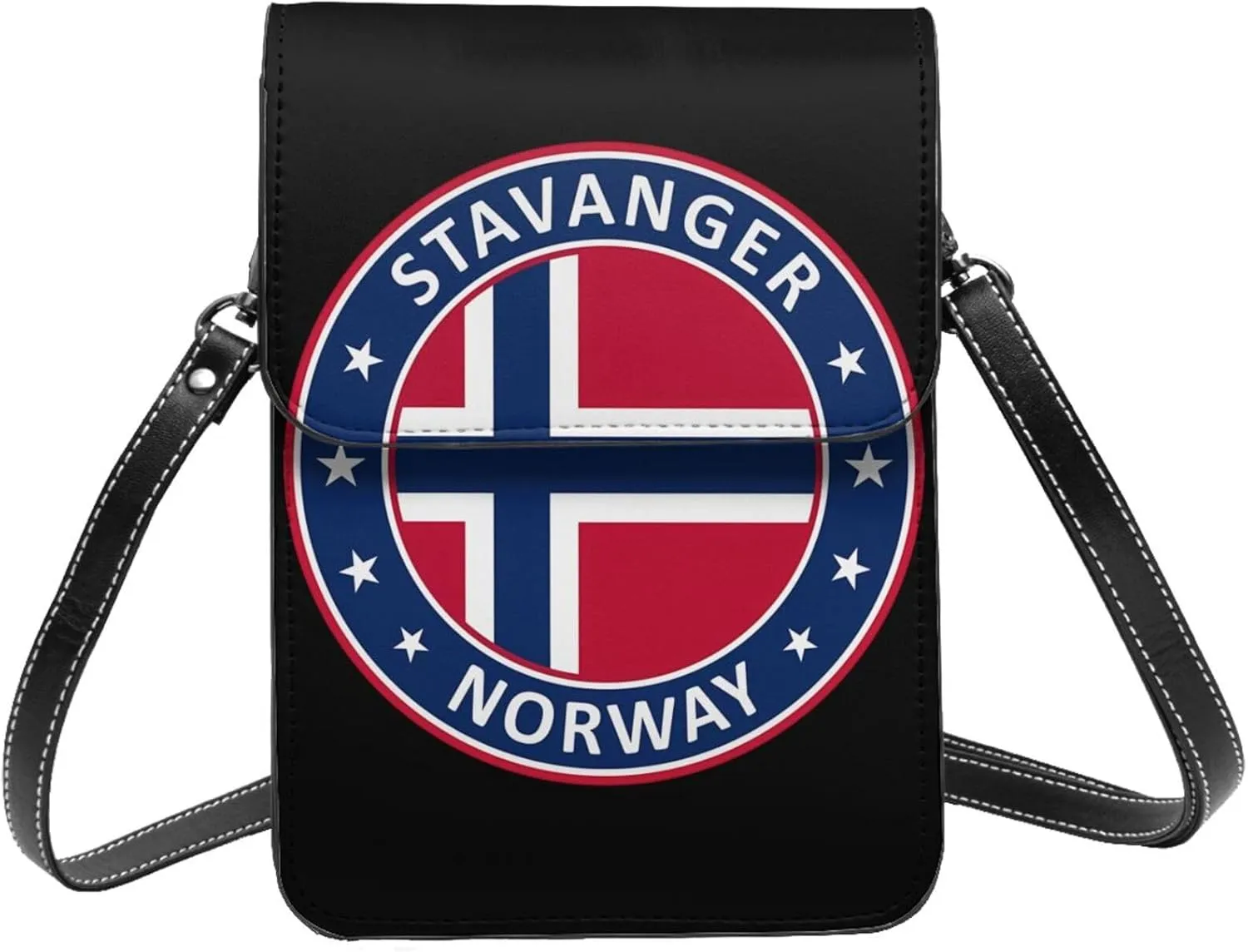 El Salvador Flag Leather Crossbody Phone Purse for Women Cute Wallet Bags Lightweight Mini Sling Bag