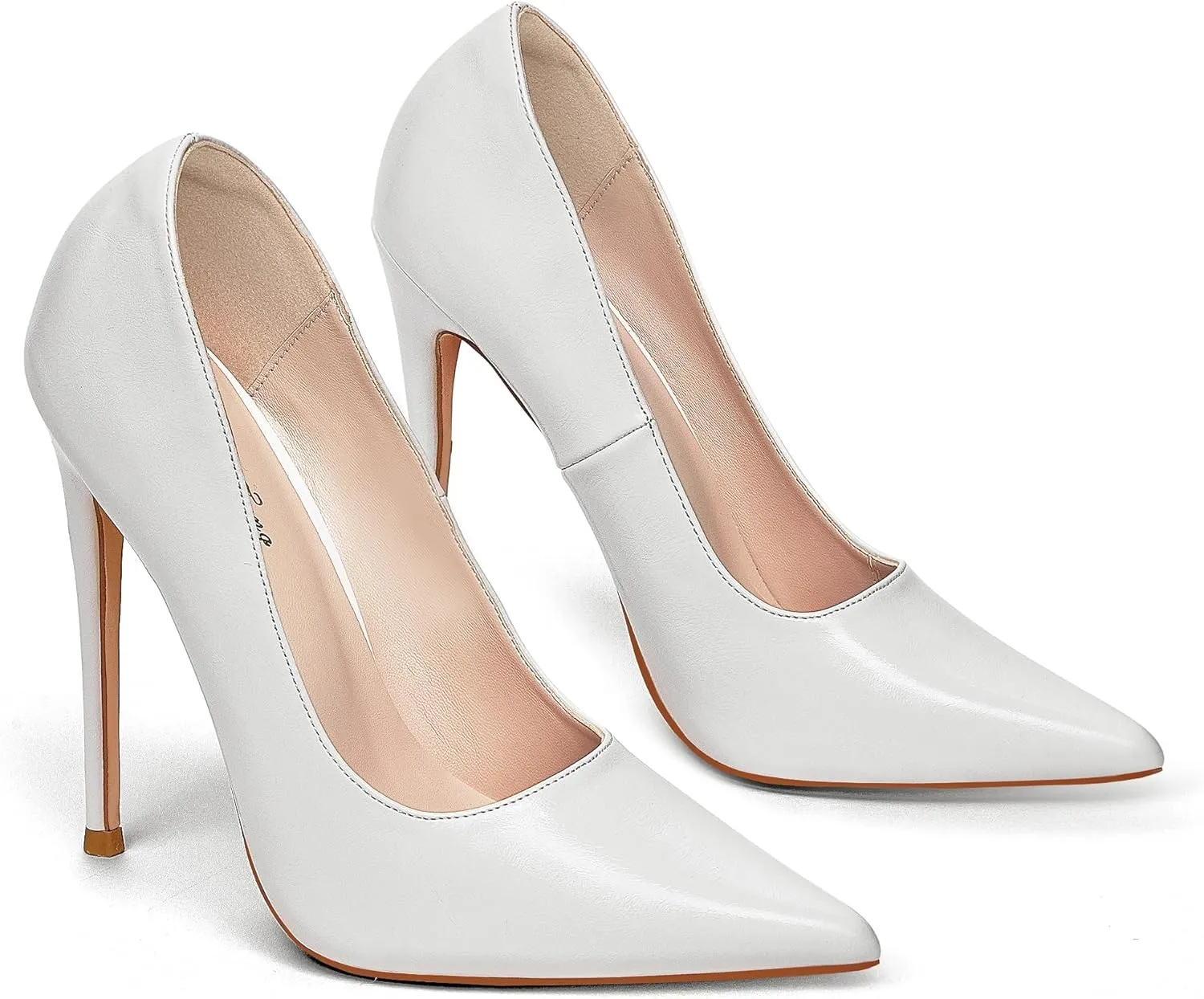 Elisabet Tang Women Pumps, Pointed Toe High Heel 4.7 inch/12cm Party Stiletto Heels Shoes Matte