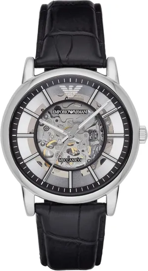 Emporio Armani Automatic Self-Winding Dress Watch with Stainless Steel Or Leather Band