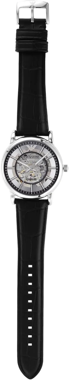 Emporio Armani Automatic Self-Winding Dress Watch with Stainless Steel Or Leather Band