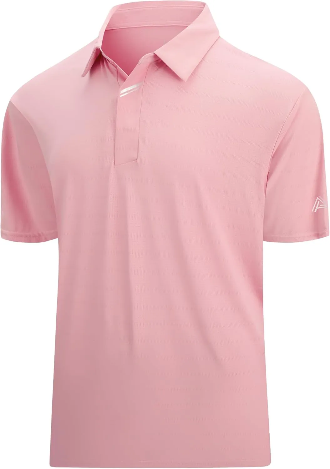 Esabel.C Jacquard Golf Shirts for Men Moisture Wicking Short Sleeve Performance Dry Fit Active Mens Polo Shirts