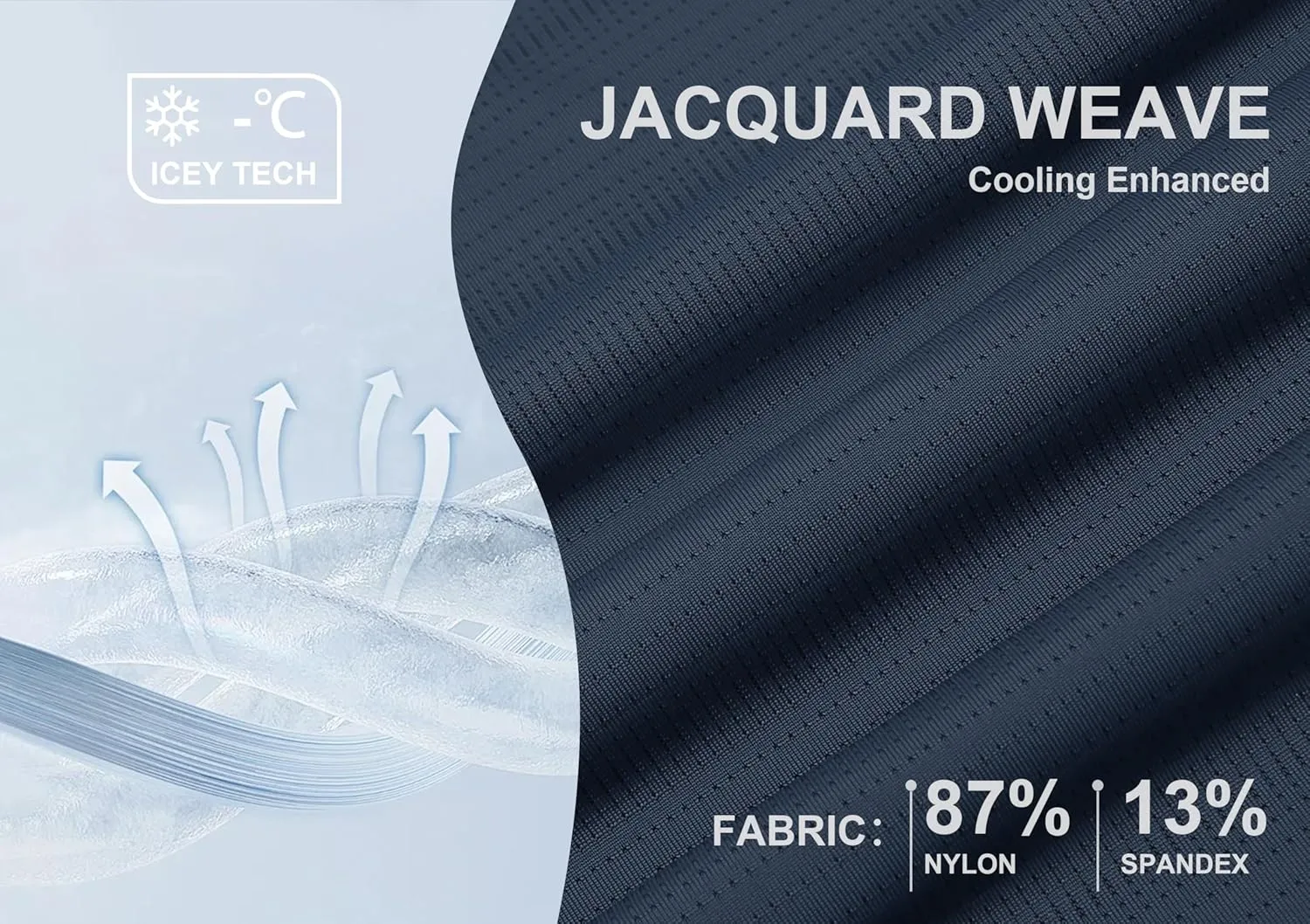 Esabel.C Jacquard Golf Shirts for Men Moisture Wicking Short Sleeve Performance Dry Fit Active Mens Polo Shirts