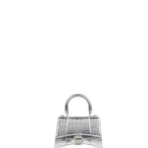 ESMEE - Handbag Crocodile Embossed Silver