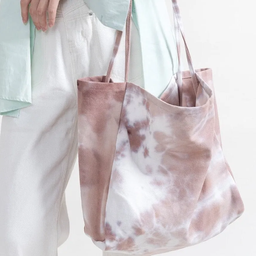 Ewa Tie Dye Canvas Shopper Totes - 3 Colors