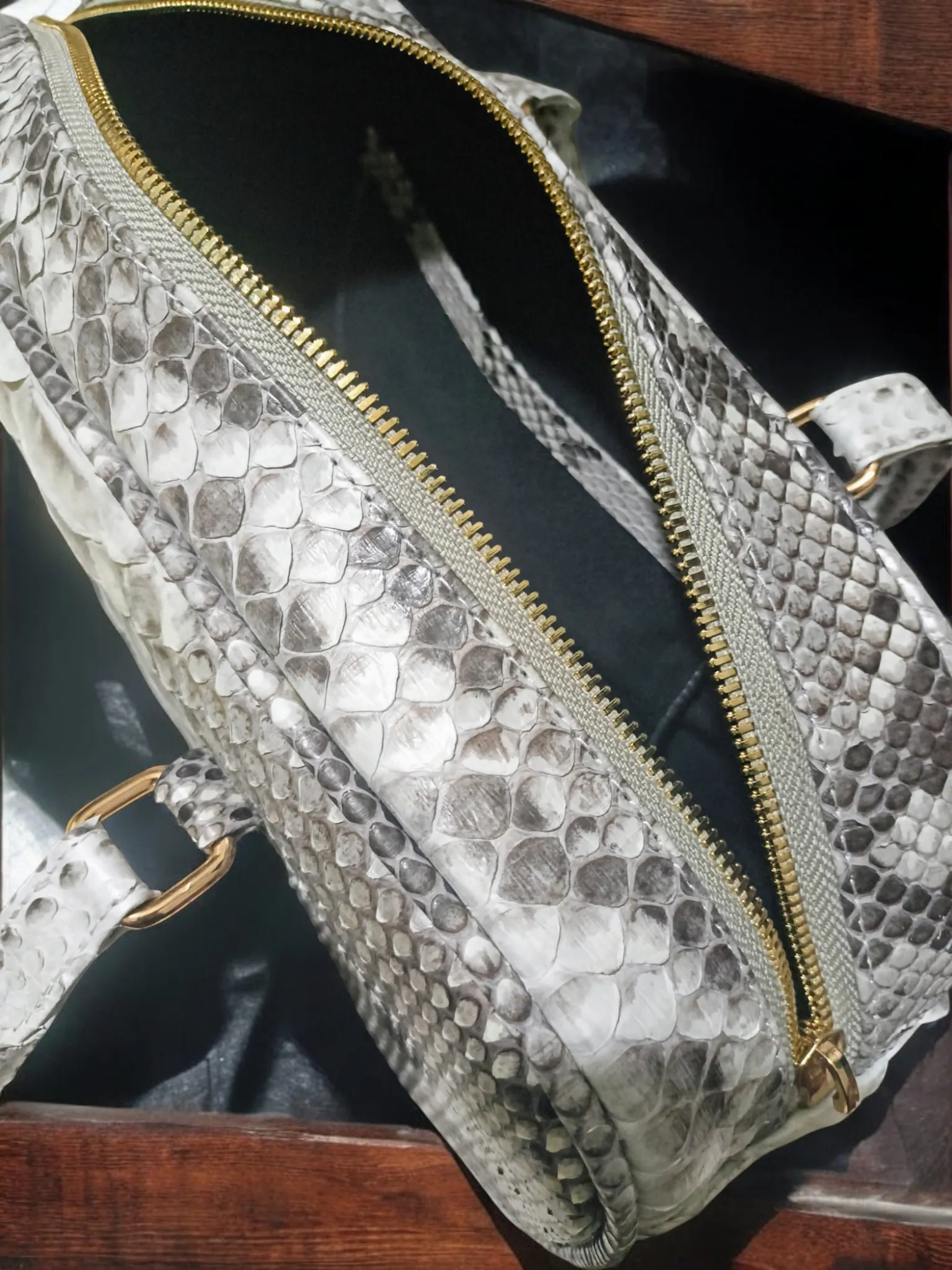 Exotic Handmade Genuine Snake Leather Women's handbag Exotic women's bag
