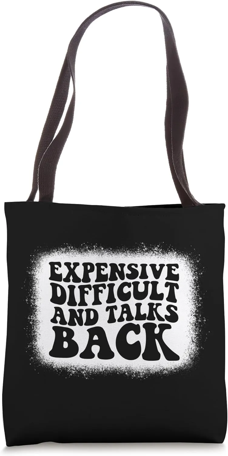 Expensive Difficult and Talks Back Groovy Tote Bag