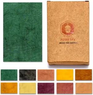 Fabric Dye with Natural Extract Colors | Ideal for Coloring Clothes Scarves Bags Bandanas | DIY Art & Craft Set for Kids and Adults | Painting Party Supplies (Green)