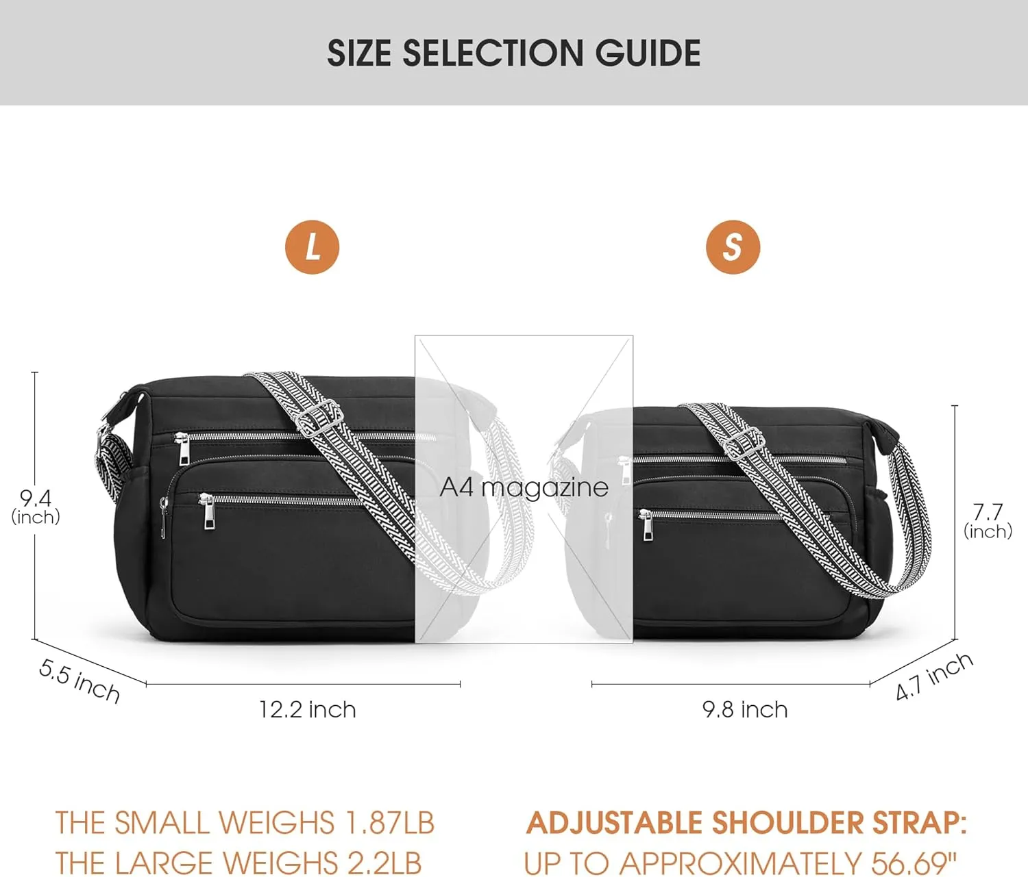 Fancy Forest Tote Bag for Women - Shoulder Handbag Bag with Multiple Pockets, Crossbody Purse for Ladies' Travel, Work