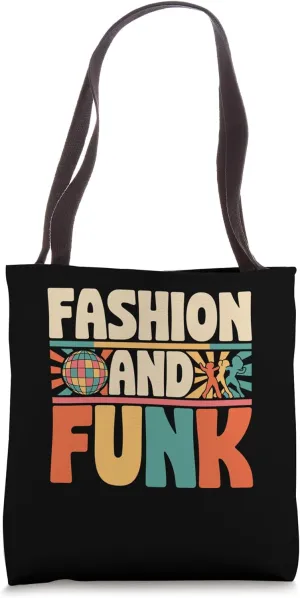 Fashion And Funk Vintage 70’s Dancing Retro Dance Music Tote Bag
