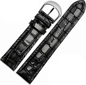 Fashion genuine leather watchband Clear personality crocodile texture strap bracelet Wrist watch band 18mm 20mm 22mm