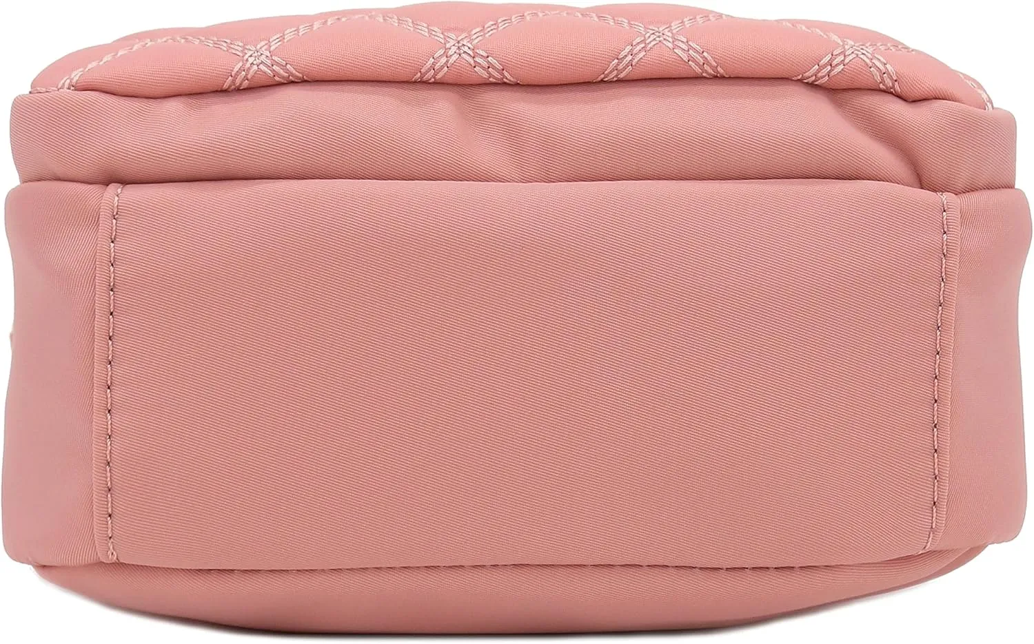 FashionPuzzle Quilted Nylon Crossbody Bag with Wide Strap