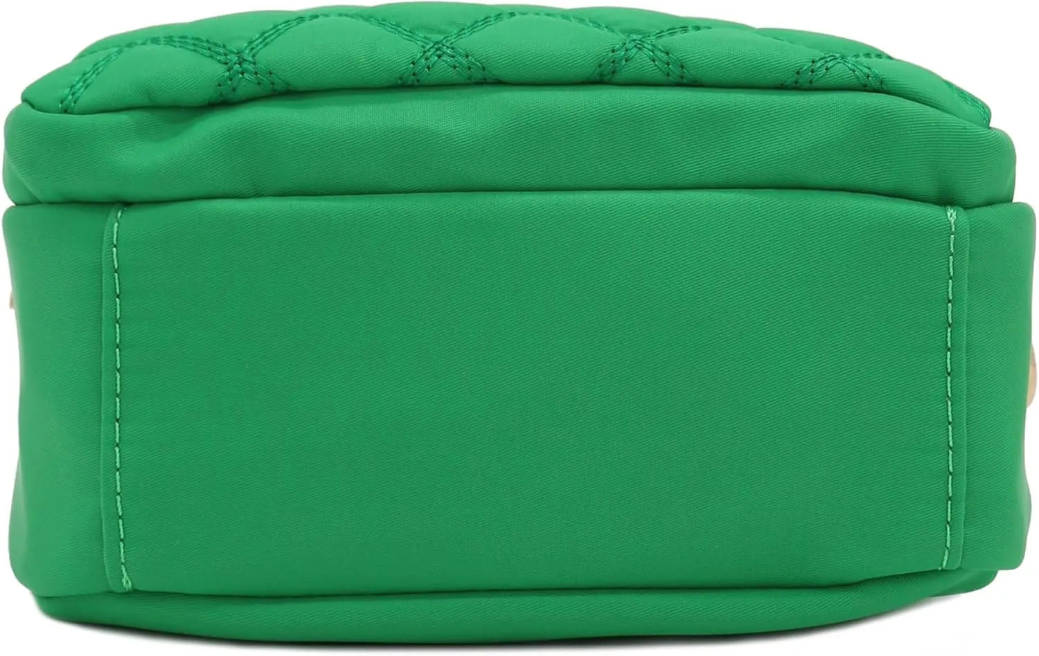 FashionPuzzle Quilted Nylon Crossbody Bag with Wide Strap