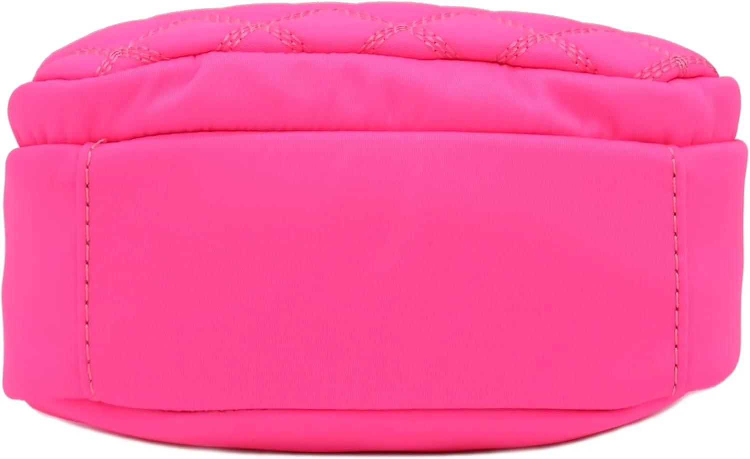 FashionPuzzle Quilted Nylon Crossbody Bag with Wide Strap