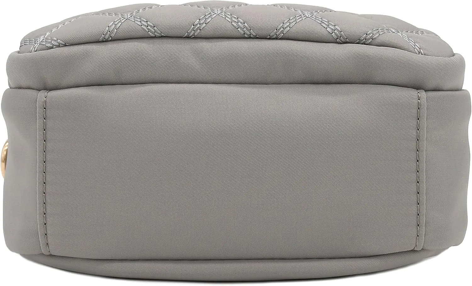 FashionPuzzle Quilted Nylon Crossbody Bag with Wide Strap