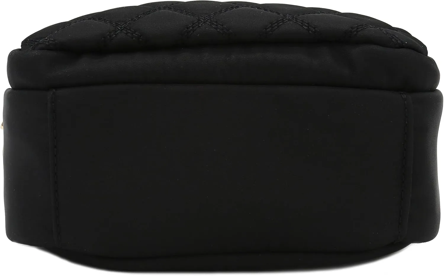 FashionPuzzle Quilted Nylon Crossbody Bag with Wide Strap