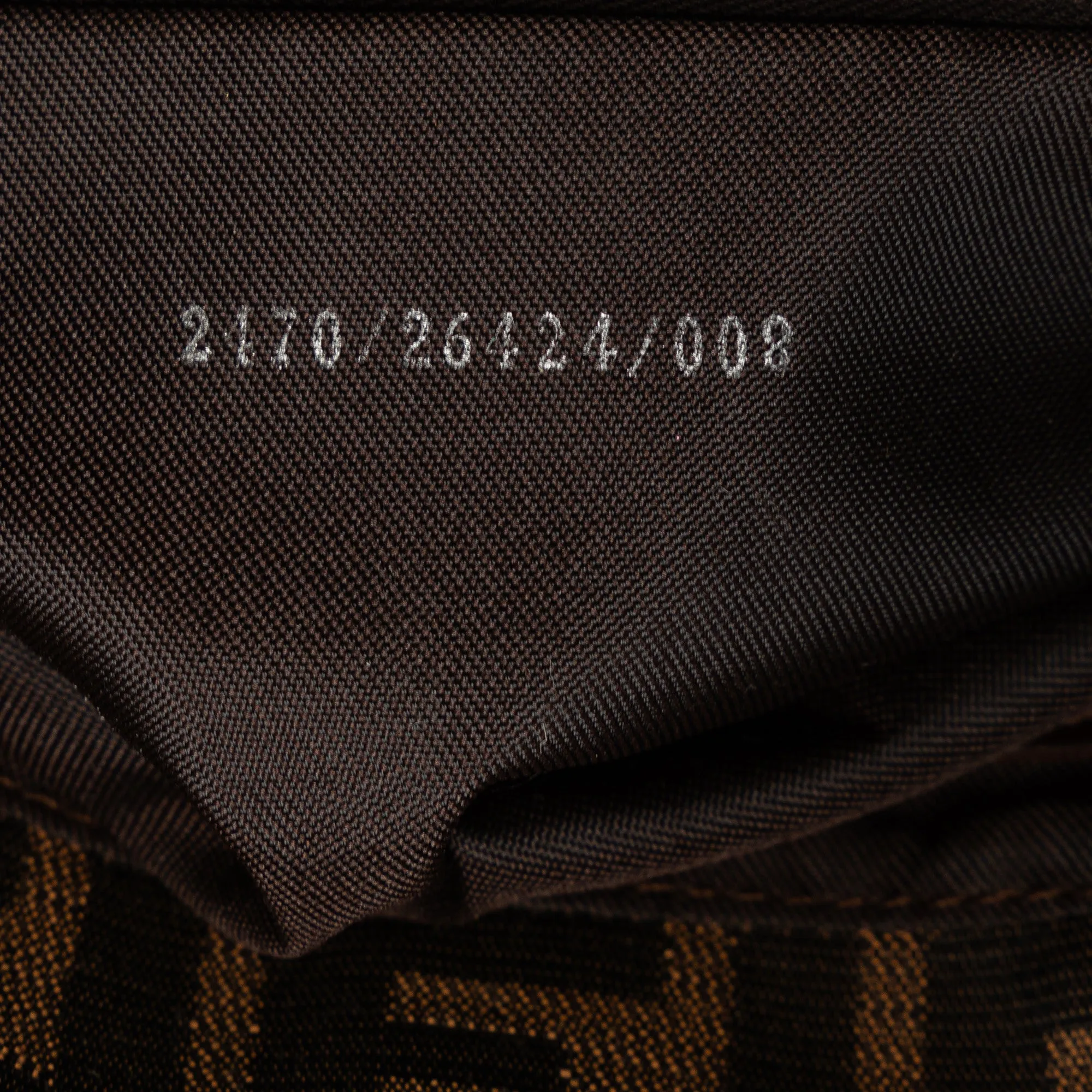 Fendi Zucca Canvas Baguette