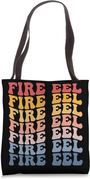 Fire Eel Groovy Retro Tote Bag