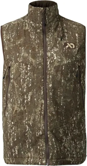 First Lite Men's Primer Puffy Vest - Insulated Windproof Camo Waterfowl Hunting Vest