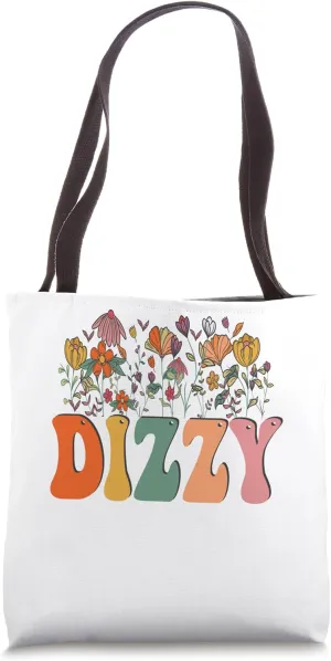 Floral DIZZY Tee Wildflower Graphic Tote Bag