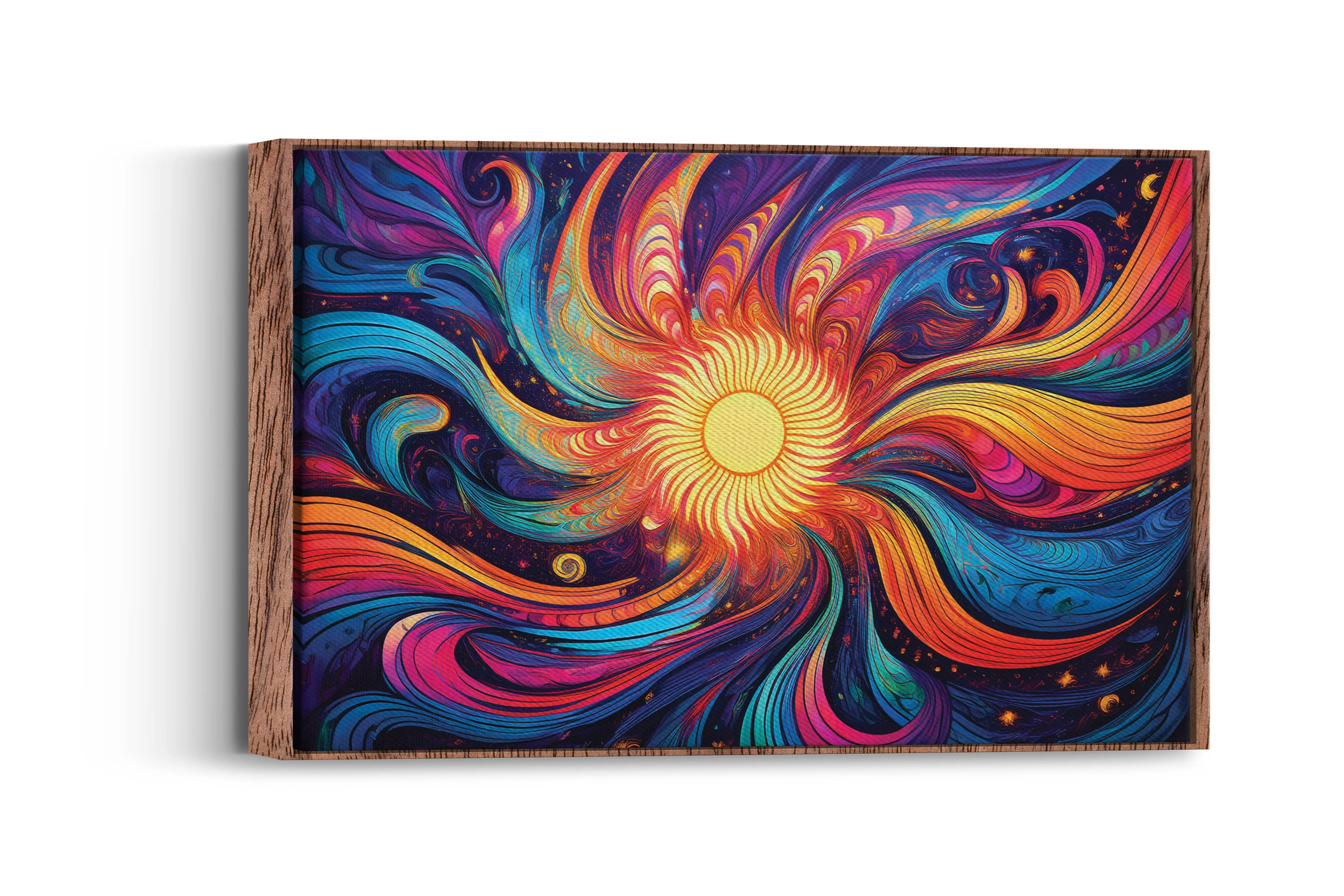 Flower Flash – A Trip in Time: Groovy Art - Psychedelic Wall Hanging