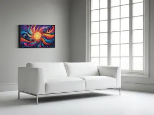 Flower Flash – A Trip in Time: Groovy Art - Psychedelic Wall Hanging